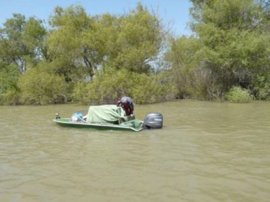 Poliţia de frontieră a salvat un pescar pe Dunăre, după ce a rămas blocat pe o insulă din cauza valurilor mari